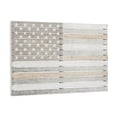 thumbnail image 6 of DecMode White Wood Handmade American Flag Wall Decor, 6 of 8