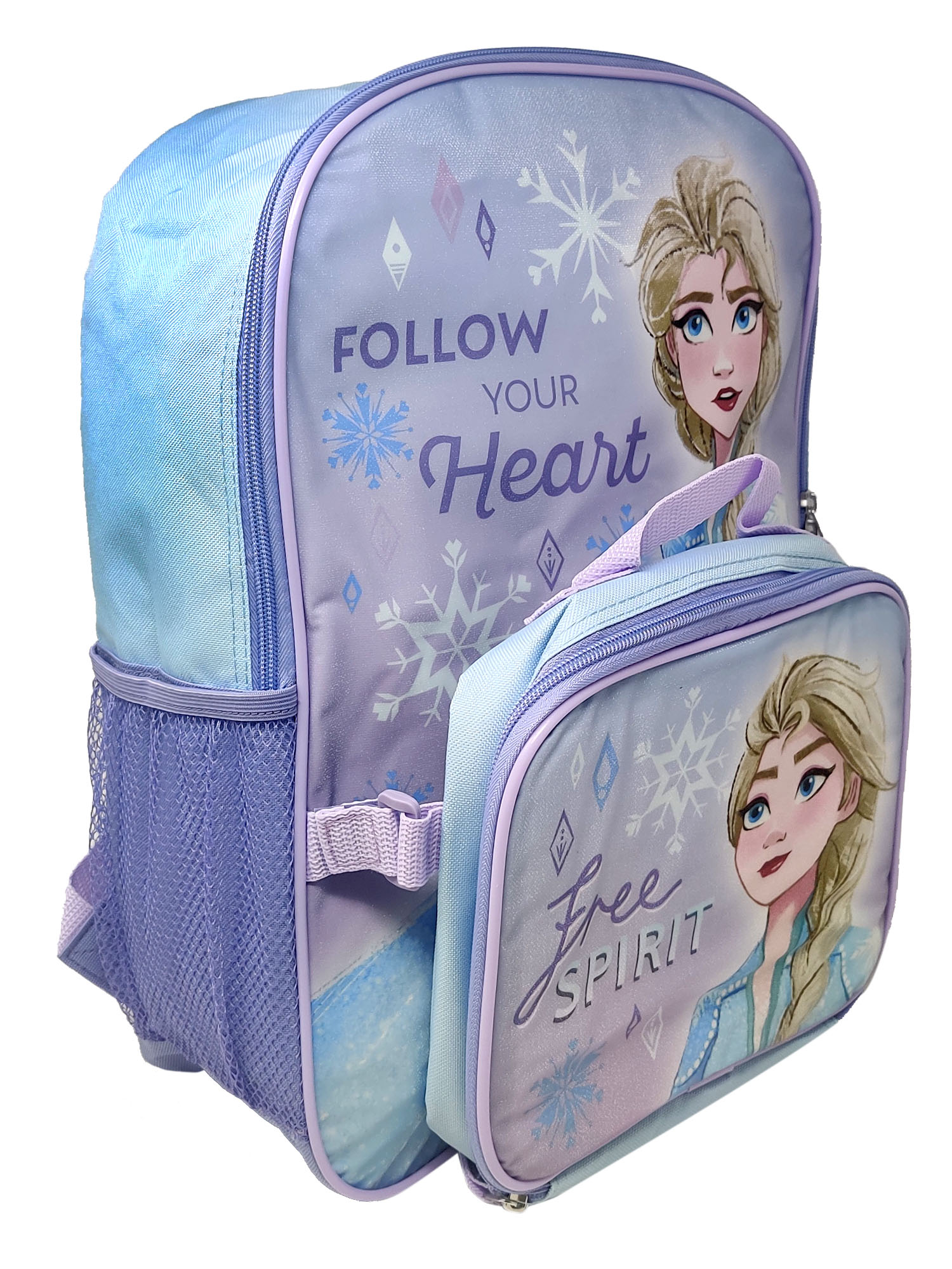 Disney Frozen Backpack and Lunch Bag Set - Disney School Supplies Bundle  with 16 Inch Frozen Backpack, Insulated Lunch Box, Water Bottle, Stickers