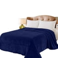 thumbnail image 1 of Cobertor Ligero Liso Matrimonial Hotelero Suave Y Calientito. MOD. AZUL ELECTRICO, 1 of 4
