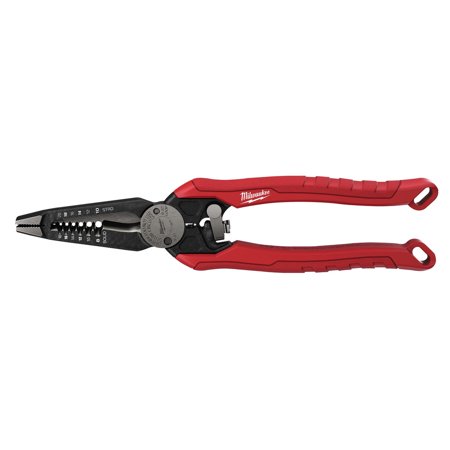 UPC: 0045242570768 | Milwaukee 48-22-3078 7-in-1 Electrician s High-Leverage Combination Wire Stripper Pliers