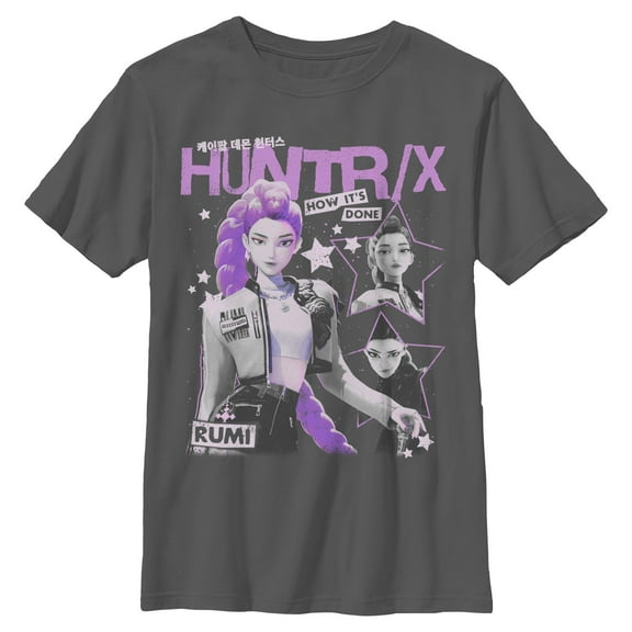 Boys KPop Demon Hunters Pop Star Huntrix Rumi T Shirt