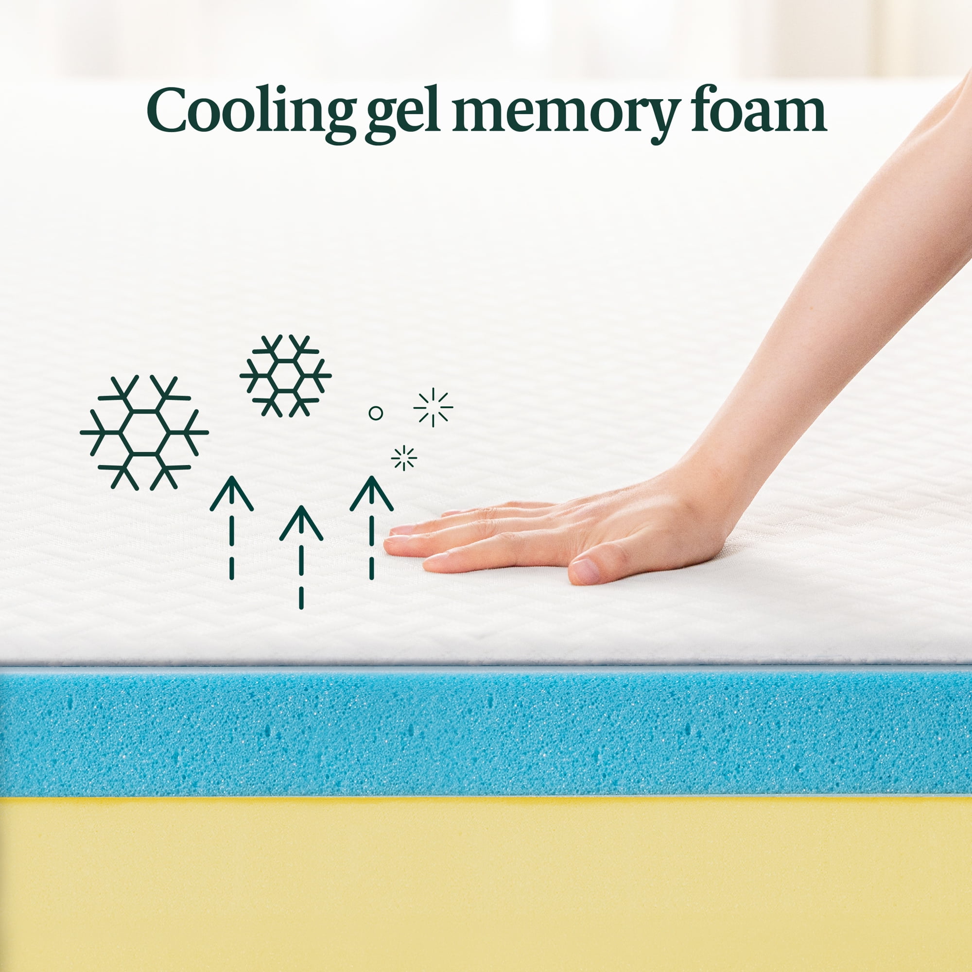 Zinus Green Tea Cool Mate 8" Queen Gel Memory Foam Mattress