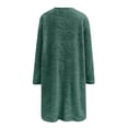 thumbnail image 6 of Dyfzdhu Plus Size Sweatshirts for Women Winter Warm Fuzzy Fleece Thickened Crew Neck Sweatshirt Casual Loose Top Army Green, 6 of 6
