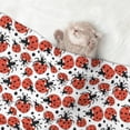 thumbnail image 2 of Pofeuu Red Ladybugs Print Puppy Blanket,Dog Blankets,Pet Blanket Cozy Cat Blankets for Indoor Cats, Fuzzy Pet Blanket for Kitten Doggy Dog Blankets-Large, 2 of 8