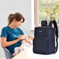 thumbnail image 2 of Bolsa de pañales Mochila Bolsa de mamá multifunción de gran capacidad para leche, 2 of 8