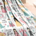 thumbnail image 3 of Fantasy Princess Pattern Blanket,Comfortable Soft Flannel Throw Blanket,All Season,Warm Lightweight Blankets for Sofa Bed Couch Living Room Chair,30"x40", 3 of 4