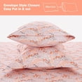 thumbnail image 3 of Floral Printed Sheet Set King Soft Microfiber Botanical Bed Sheets Extra Deep Pocket Pieces, 3 of 6