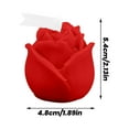 thumbnail image 2 of Flower Candles for Valentine's Day Rose Shaped Candles Wedding Decor Candles Anniversary Gift for Bathroom Bedroom Mood Lighting White, 2 of 4