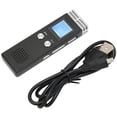 thumbnail image 4 of Rewera Grabadora de voz digital Carga USB Protección con contraseña Dispositivo de grabación portátil activado por voz para entrevistas de reuniones 8GB, 4 of 8