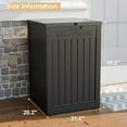 thumbnail image 4 of 48 Gallon Package Delivery Box, Large Lockable Storage Box, Double-Wall Resin Outdoor Package Delivery and Waterproof Deck Box for Porch, Patios, 4 of 14