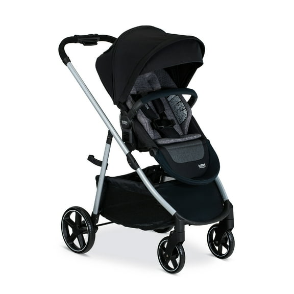 Britax Grove Modular Stroller, Lightweight Stroller with CozyFit, Pindot Onyx