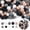 Black Gray, variant on 120PCS Silicone Beads, Mixed 12mm 15mm Silicone Beads for Keychain Making, Print Bead for DIY Decoration Craft(Mixed Green)
