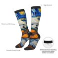 thumbnail image 4 of Fotbe Dog Guitar Starry Night Calcetas Divertidas Estampadas para Hombre y Mujer, Calcetas de Algodón hasta la Rodilla para Caminar, Correr, Enfermería y Embarazo, 4 of 6