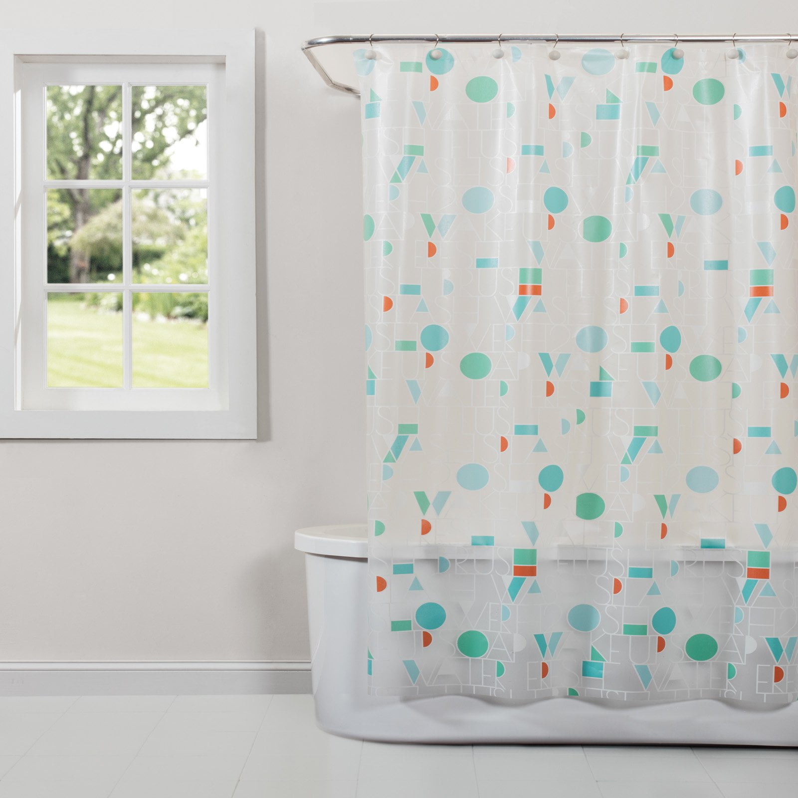 Saturday Knight Ltd Words Shower Curtain
