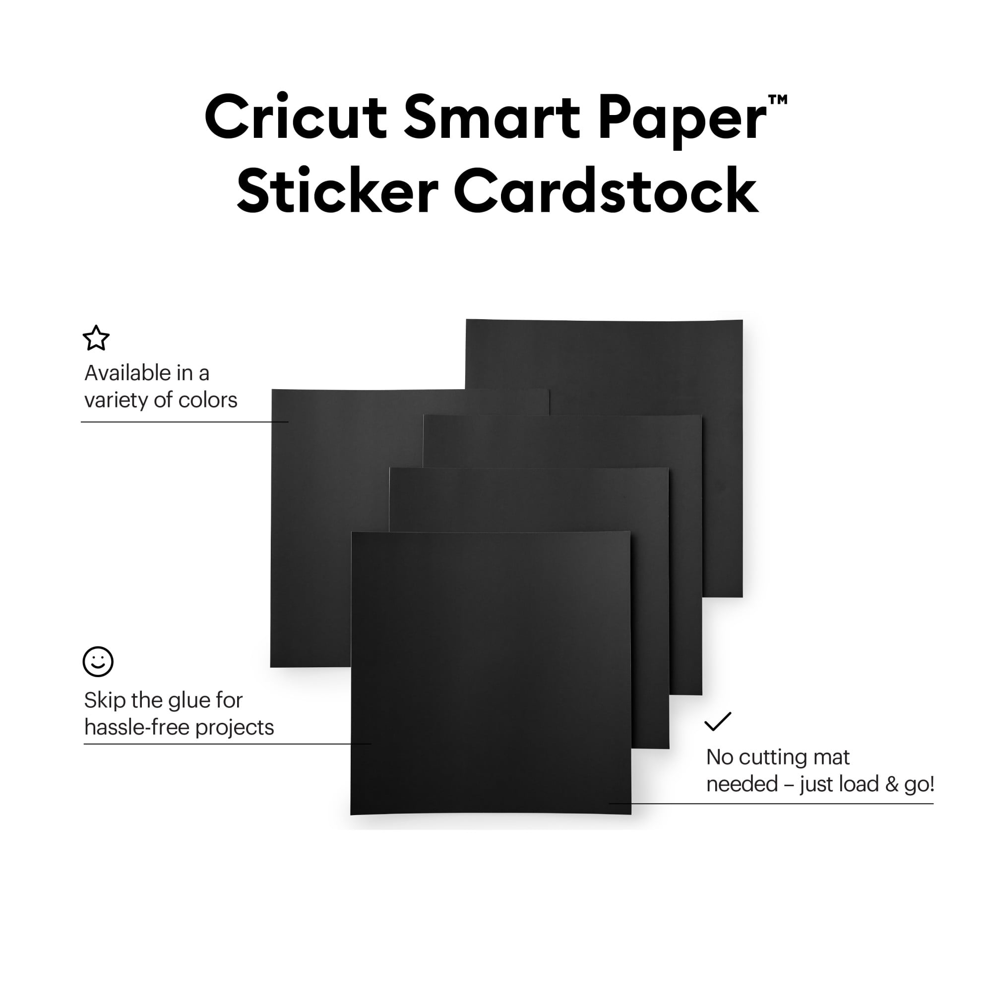 Cricut Smart Sticker Cardstock - Papier cartonné autocollant