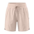 thumbnail image 4 of Women's Active 7 Inseam Athletic Long Running High Wasistband Shorts, Fast-Drying Lightweight Shorts with Pocket, 4 of 5