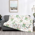 thumbnail image 2 of Yiaed Frog and Mushrooms Print Blanket Throw Blanket Soft Cozy Flannel Blanket for Home Bed Sofa Couch Chair-40"x30", 2 of 6