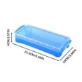 thumbnail image 2 of Kbndieu Transparent Plastic Pencil Box, Large Capacity Pencil Case, 2 of 2