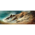 thumbnail image 3 of Karl Wilhelm Diefenbach 14x8 Black Modern Framed Museum Art Print Titled - Seagulls in a Stormy Bay, 3 of 5