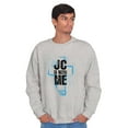 thumbnail image 3 of Christ is With Me Christian Faith Sweatshirt for Men or Women Brisco Brands S, 3 of 6