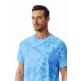 thumbnail image 3 of Pinspark Men's Rash Guard Swim Shirt UPF50+ Sun Protection Quick Dry Athletic Water Shirts for Men Surf Hiking Blue L, 3 of 7