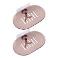 thumbnail image 1 of 2pcs Wall Mounted Soap Rack Bathroom Soap Storage Box Plastic Soap Rack Soap Draining Board with Hook (Coffee), 1 of 7