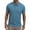 Light Blue, variant on Men's Polo Shirts Under $10 Solid Color Exercise Casual Fashion Button Lapel Short Sleeve