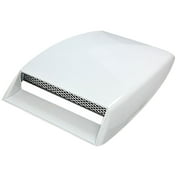 NUOLUX Universal Car Hood Scoop Racing Air Flow Intake Bonnet Hood Vent Grille Cover (White)