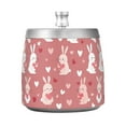 thumbnail image 7 of Yayeee Ashtray with Lid for Cigarette Smokeless Stainless Steel Home Ash Holder, Bunny Love Blooms, 7 of 7