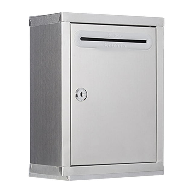 Buzón de pared para montaje en pared, caja de depósito resistente, fácil de instalar, caja de donaciones versátil, buzón de correos seguro para el