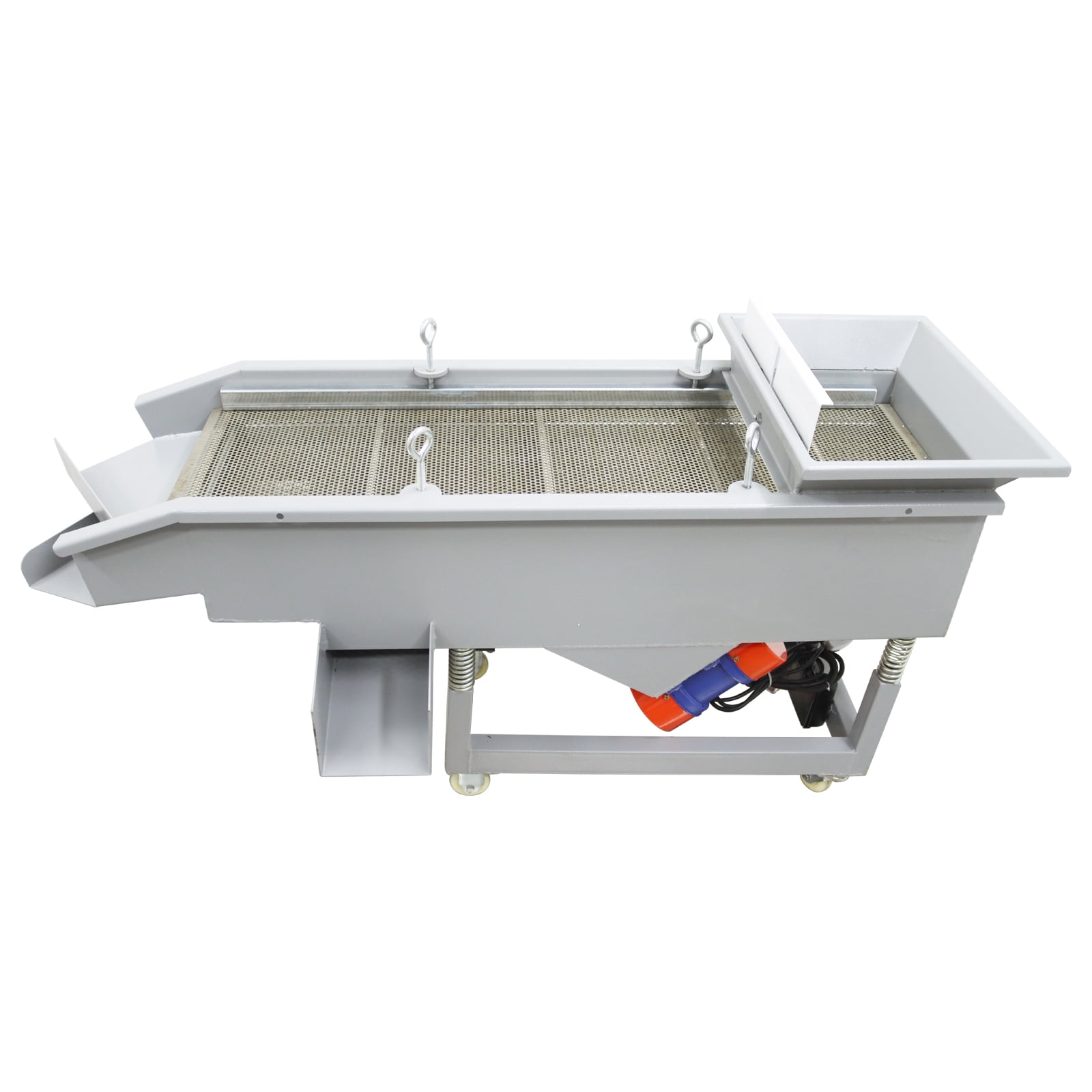 3-layer Linear Vibrating Screen with 6mm 4mm 2mm Screen Electric Dual-motor Screen Shaker 220V