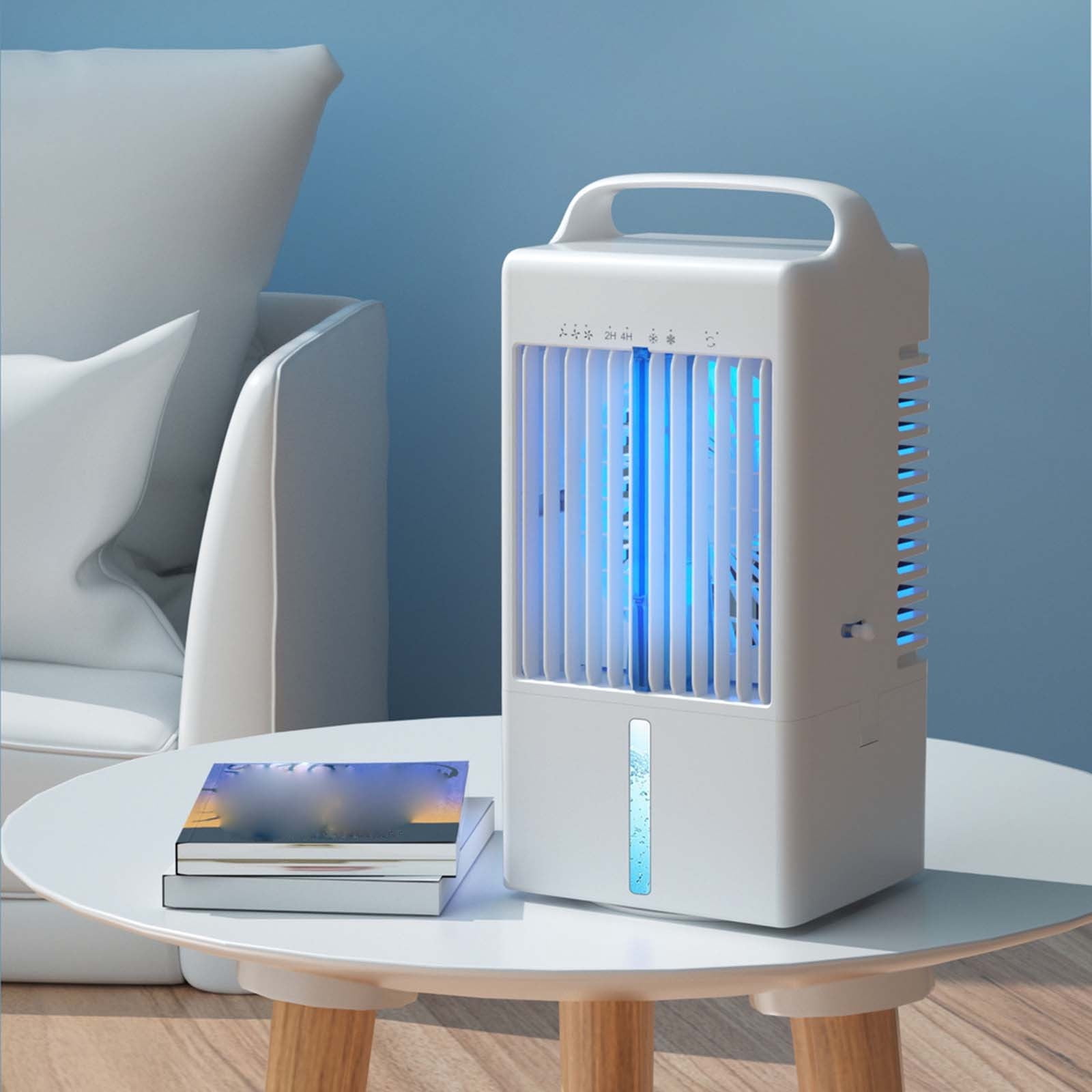 KITTEHIGM Desktop Water Cooler Fan USB Conditioning Portable Refrigeration Spray Fan Strong Wind Small Office Desk Air Cooling Device