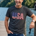 thumbnail image 4 of Jollimate Vintage USA Flag T-Shirt, Distressed American Flag Graphic Tee, Patriotic Shirt for Men, 4 of 6