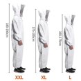 thumbnail image 3 of (L)Combinaison d'Apiculture pour Tout le Corps Vtements Capuchon avec Voile Manteau de Protection pour Apiculteurs Costume Apicole en Coton avec Chap, 3 of 5