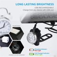 thumbnail image 4 of Bike Light Set, Super Bright USB Rechargeable Bicycle Lights, 4 Brightness Modes Options Cycling Front Light & Rear Light, Waterproof Mountain Road Bike Lights, 4 of 8