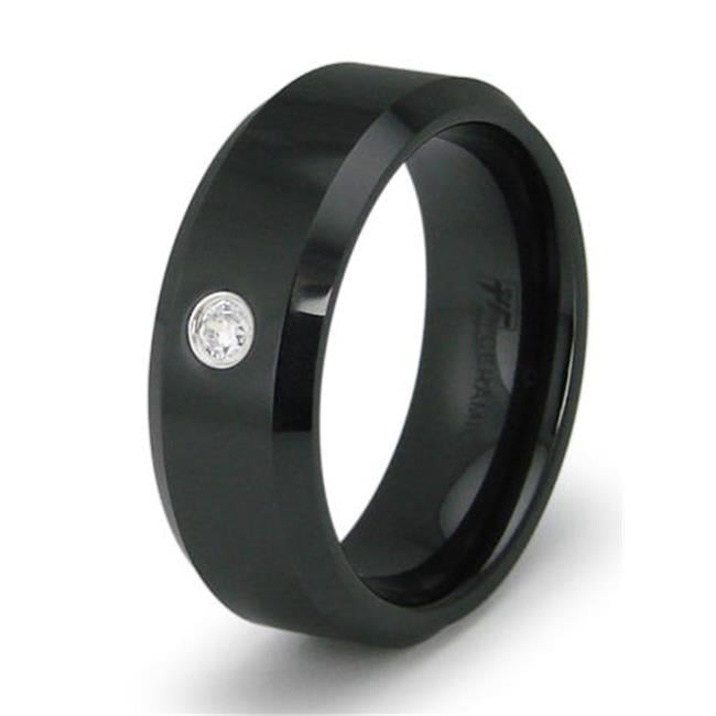 Black ceramic mens ring new arrivals