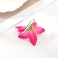 thumbnail image 3 of Horquillas de orquídeas simuladas, pinza para el pelo de flor blanca y rosa para mujer, horquilla para foto de playa de viaje de verano, Clip LATERAL, tocados de moda, 3 of 5