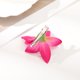 thumbnail image 3 of Horquillas de orquídeas simuladas, pinza para el pelo de flor blanca y rosa para mujer, horquilla para foto de playa de viaje de verano, Clip LATERAL, tocados de moda, 3 of 5