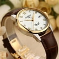 thumbnail image 4 of GUANQIN Men Vintage Clock Analog Automatic Self-Winding Mechanical Stainless Steel Leather Business Wrist Watch Man Date Calendar Waterproof Sapphire Mirror Great Gift Choice, 4 of 7