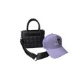thumbnail image 1 of Set Bolsa Steve Madden Biniko Black + Gorra Psycho Bunny Lila, 1 of 5