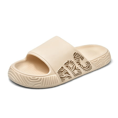 

Earlde Slippers For Women Non Slip Quick Drying Shower Slides Bathroom Sandals Ultra Cushion Thick Sole Beach Sandals