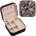 thumbnail image 2 of GZHJMY Skull Small Jewelry Box, Portable Leather Travel Jewelry Storage Case for Rings Earrings Necklace Bracelets, 2 of 7