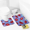 thumbnail image 4 of Lips Lolipop Pattern Bathroom Rugs, 2 Pieces Bath Rug Mat U Shaped Toilet Rugs, Soft Absorbent Bath Rugs, Machine Washable, Non-Slip Bath Mats For Tub, Shower And Bath Room, 4 of 6