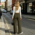 thumbnail image 5 of Tsesme Sweatpants for Women - High Waist Wide Leg Jogging Sports Pants - Loose Drawstring Workout Running Trousers with Pockets, 5 of 9