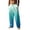 Bleu Ciel, variante sur Pantalon d'Été Décontracté à Imprimé Dégradé Tropical pour la Plage, Léger, Taille Élastique, Coupe Ample, pour Voyage en Plein Air pour Hommes