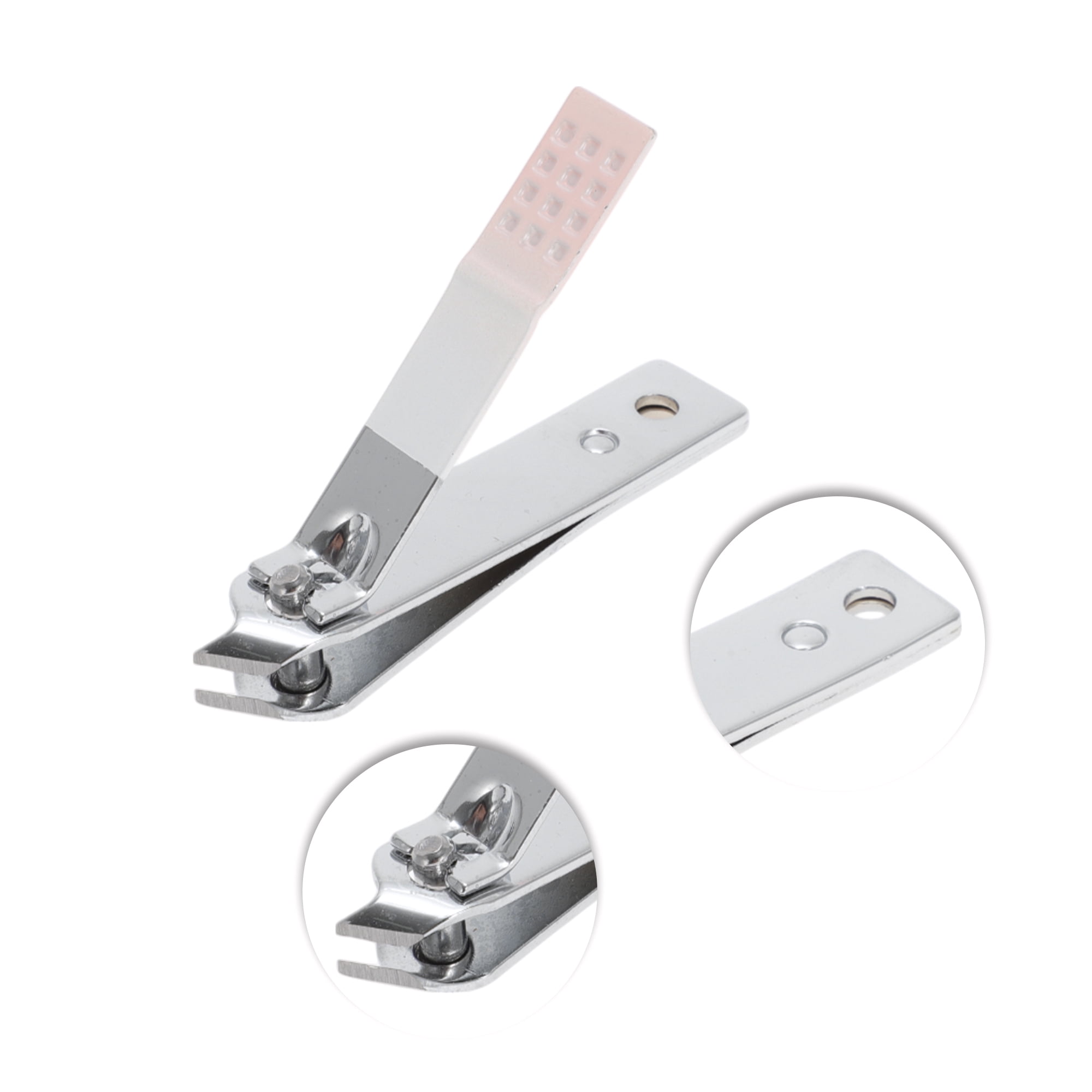 Unique Bargains 7pcs Gradient Nail Clippers Set for Toenails and Fingernails 2.36" Pink