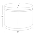 thumbnail image 2 of CHITA Storage Ottoman Oval Footrest, Single in Black, 2 of 5
