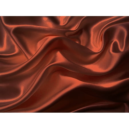Large Copper Sheets 4-Pc 400TC Satin Bed Sheet Pillowcase Set DP Lingerie Silky Charmeuse Rust Orange Brick Spice Copper King ()