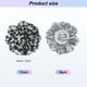 thumbnail image 3 of Broches de flores de leopardo Uxcell para mujeres, grandes flores de rosa de tela para el cabello para bodas [10 cm, gris azul], 3 of 7