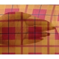 thumbnail image 4 of oneOone Viscose Chiffon Bright Red Fabric Madras Check Craft Projects Decor Fabric Printed By The Yard 42 Inch Wide, 4 of 4